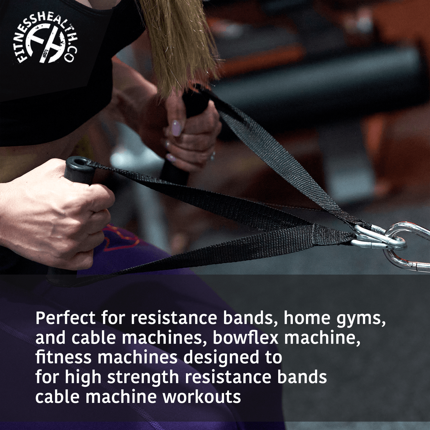 Gym Fitness Cable Attachment Tricep Rope Dip Chain Set (Pack of 5) - Fitness Health