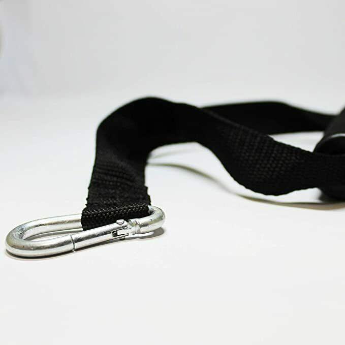 Heavy Duty (Pair) Gym Cable Machine Attachments, Resistance Band Stirrup Handles - Fitness Health