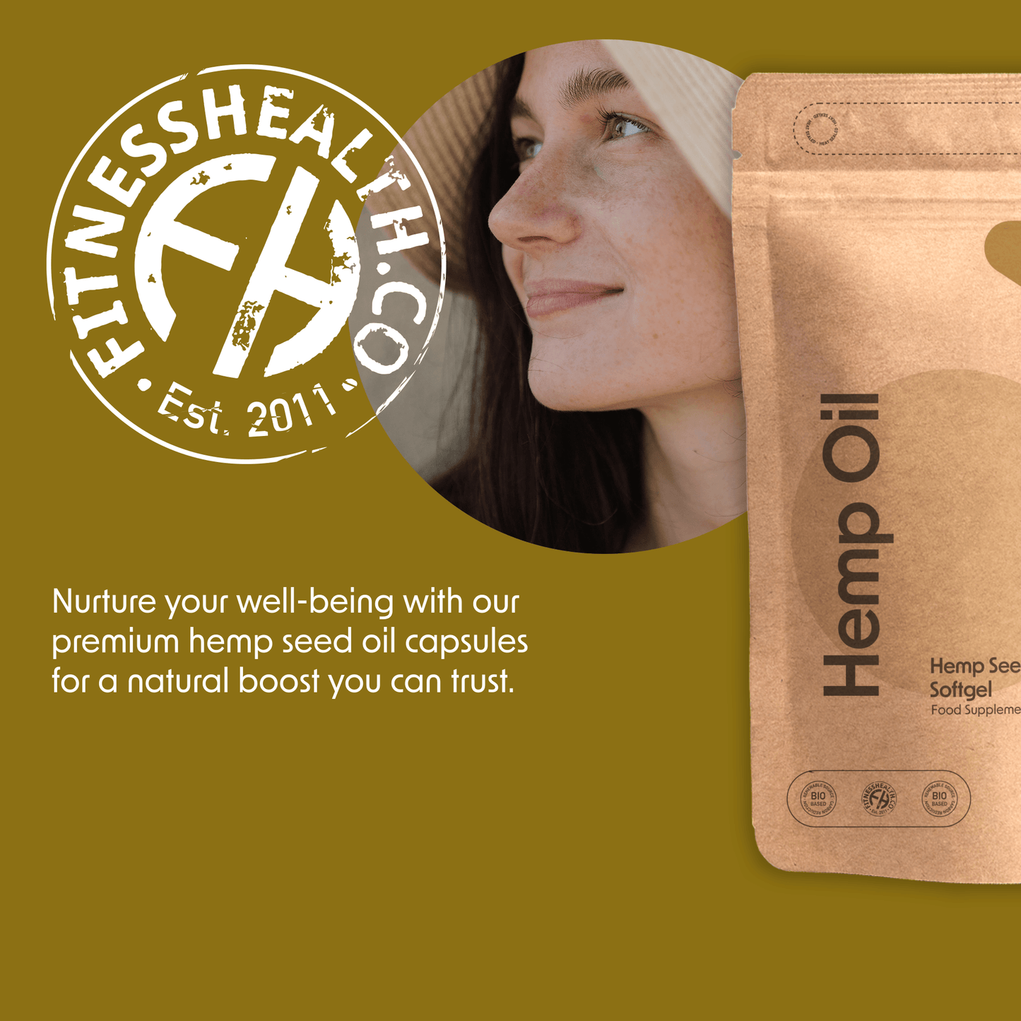 Hemp Seed Oil 1000mg Omega 3 - Softgel Capsules - Fitness Health