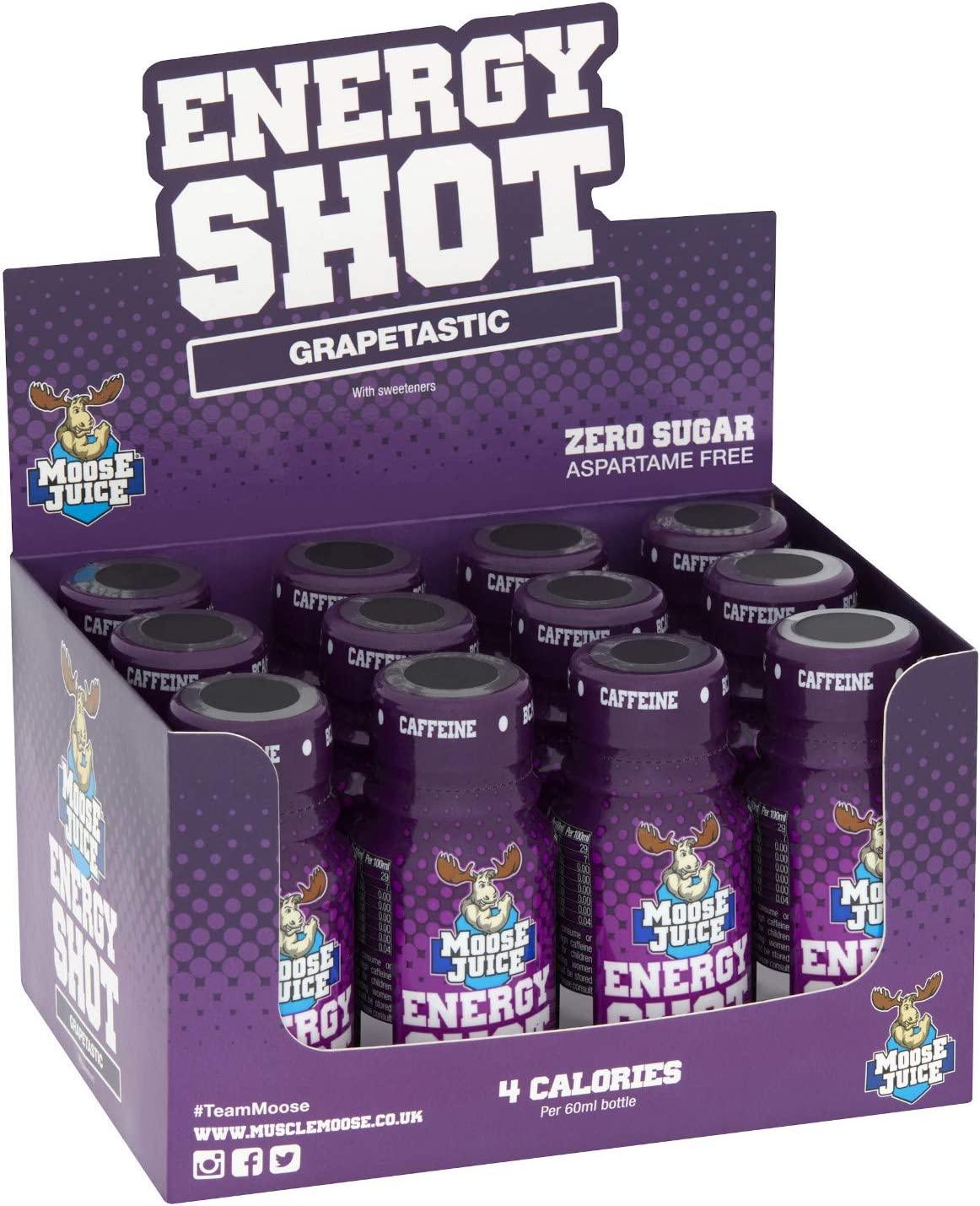 Moose Juice Energy Shots 12 x 60ml - Fitness Health