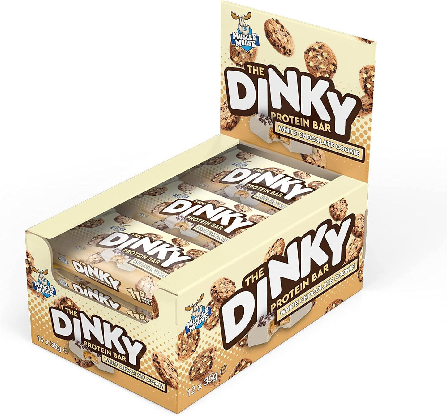 Muscle Moose Dinky Protein Bar 12 x 35g - Fitness Health