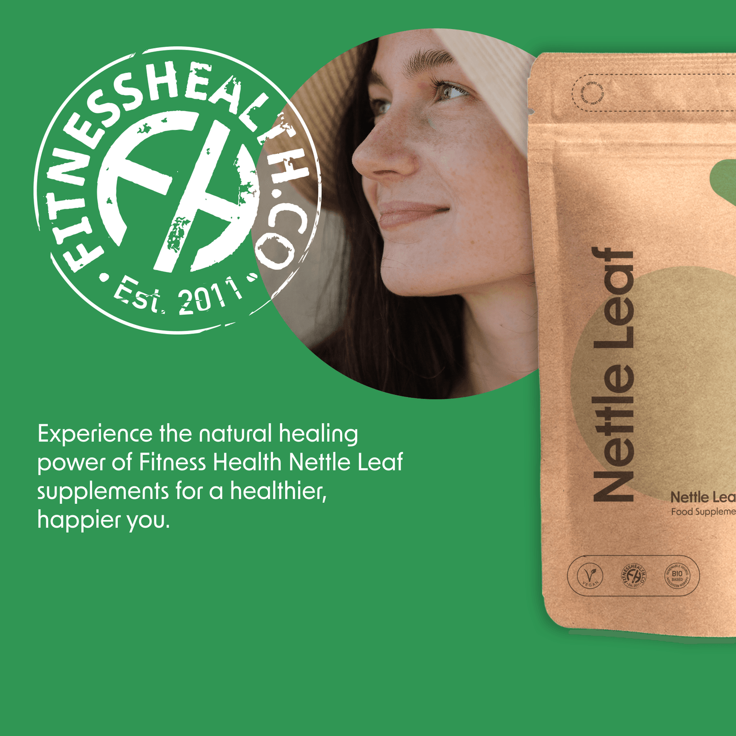 Nettle Leaf 200mg Tablets - Prostate support - Antioxidant - Allergy Relief - Fitness Health