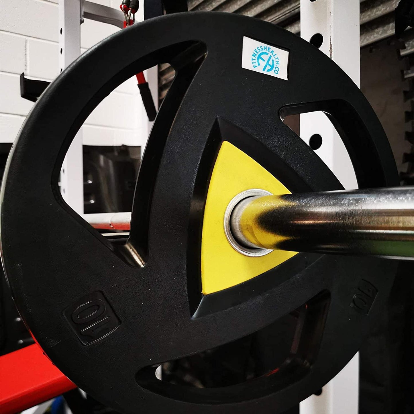 FH Olympic Rubber Weighted Plates 2'' Tri Grip - Fitness Health