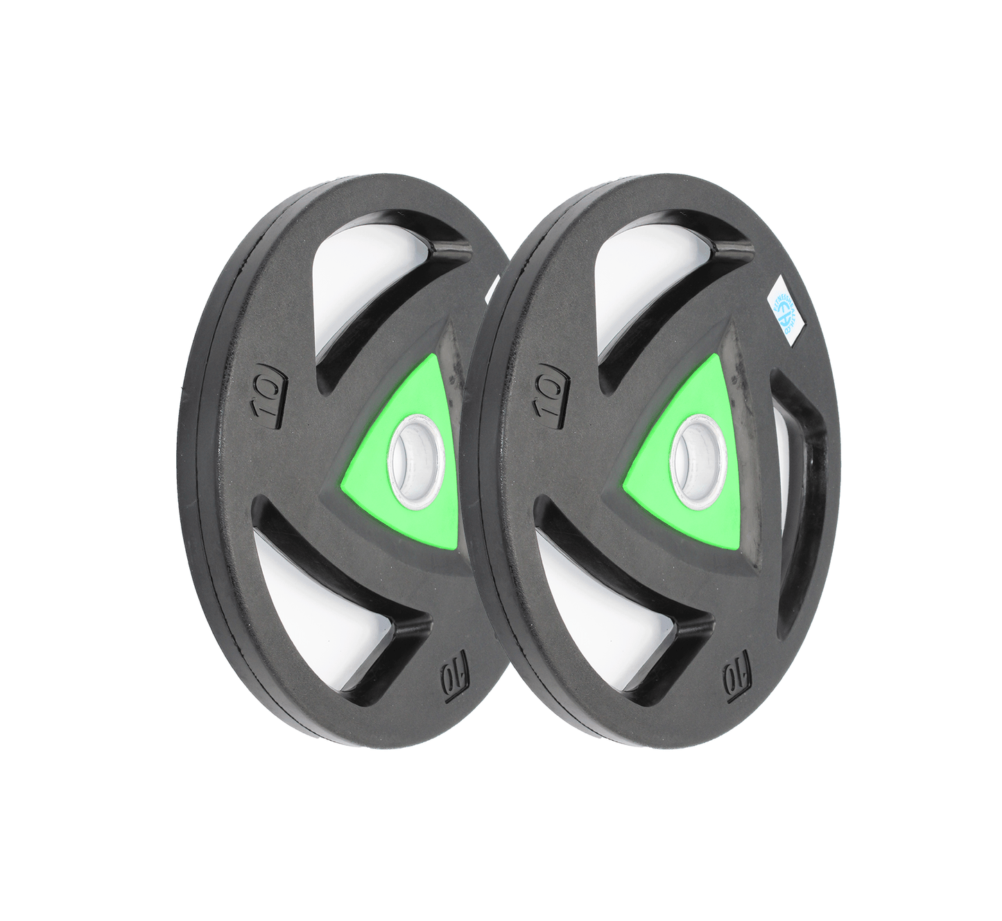 FH Olympic Rubber Weighted Plates 2'' Tri Grip - Fitness Health
