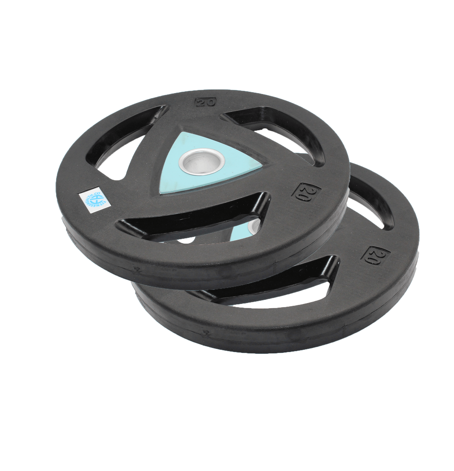 FH Olympic Rubber Weighted Plates 2'' Tri Grip - Fitness Health