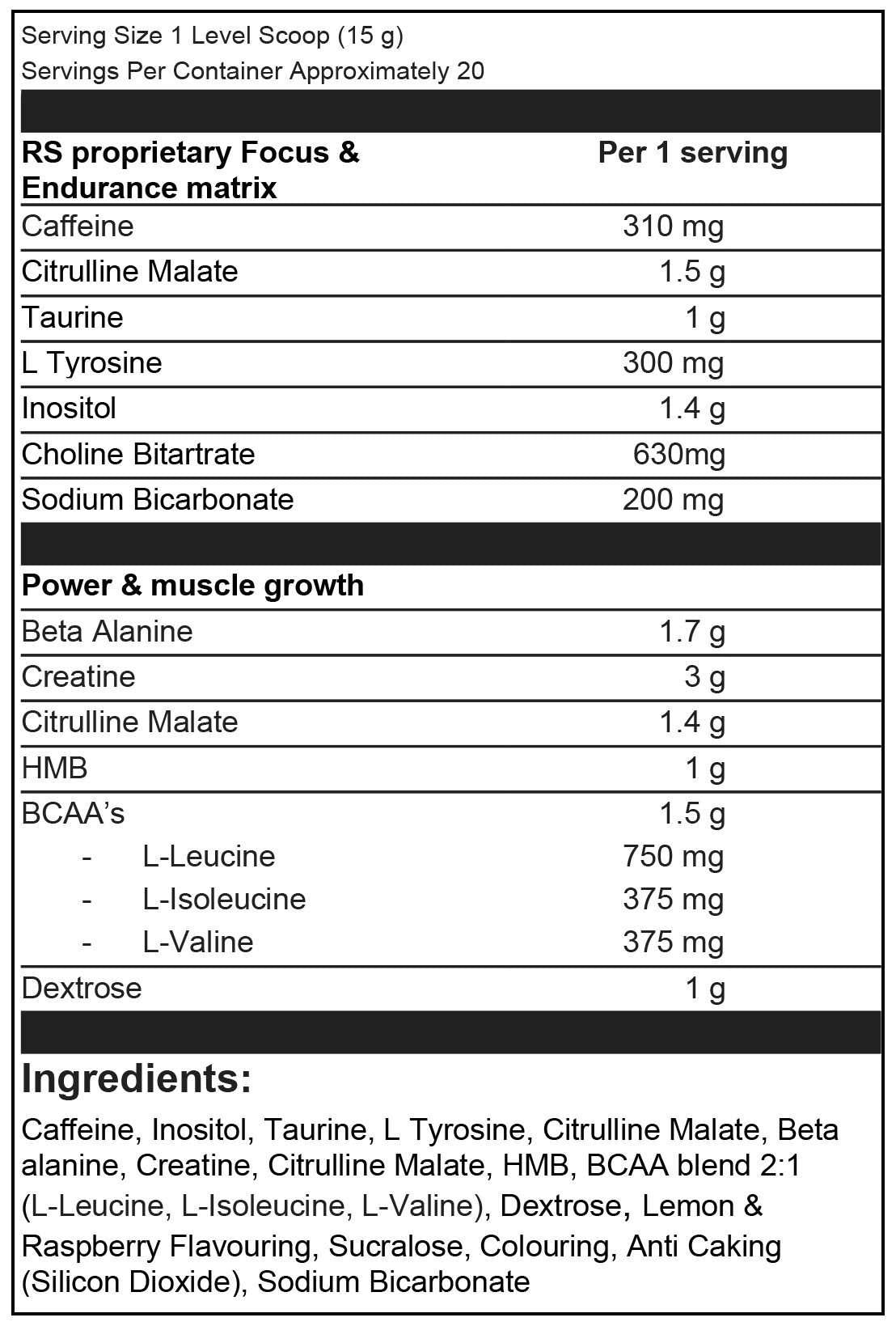PRERapid Pre Workout Enhanced Performance - Fitness Health