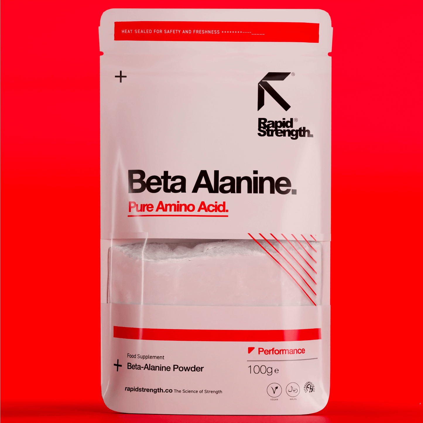 Pure Beta Alanine Powder - 100g - Pre Workout Muscle Supplement - Fitness Health