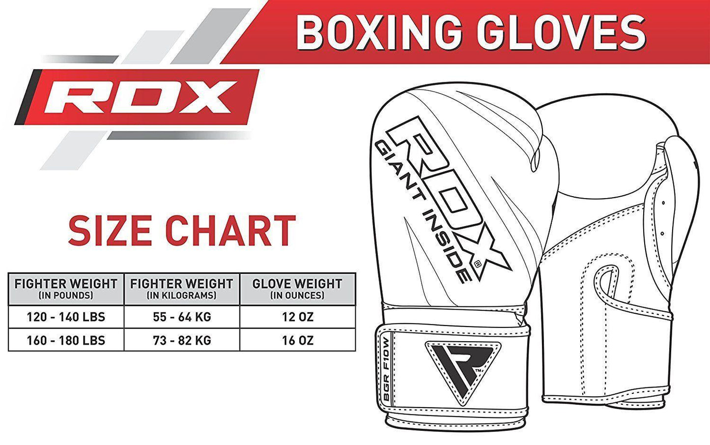 RDX F10 TRAINING BOXING GLOVES - Fitness Health