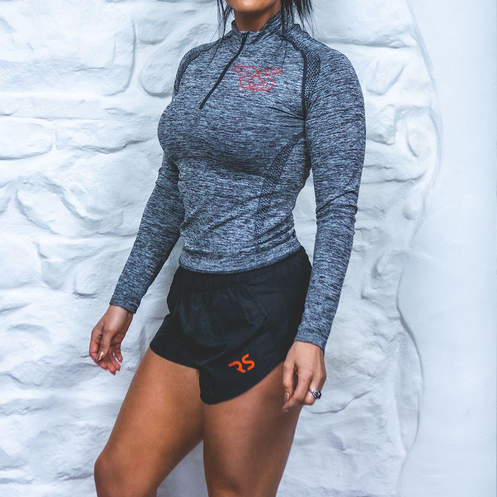 RS Long Sleeve Performance Womens zip neck - Fitness Health