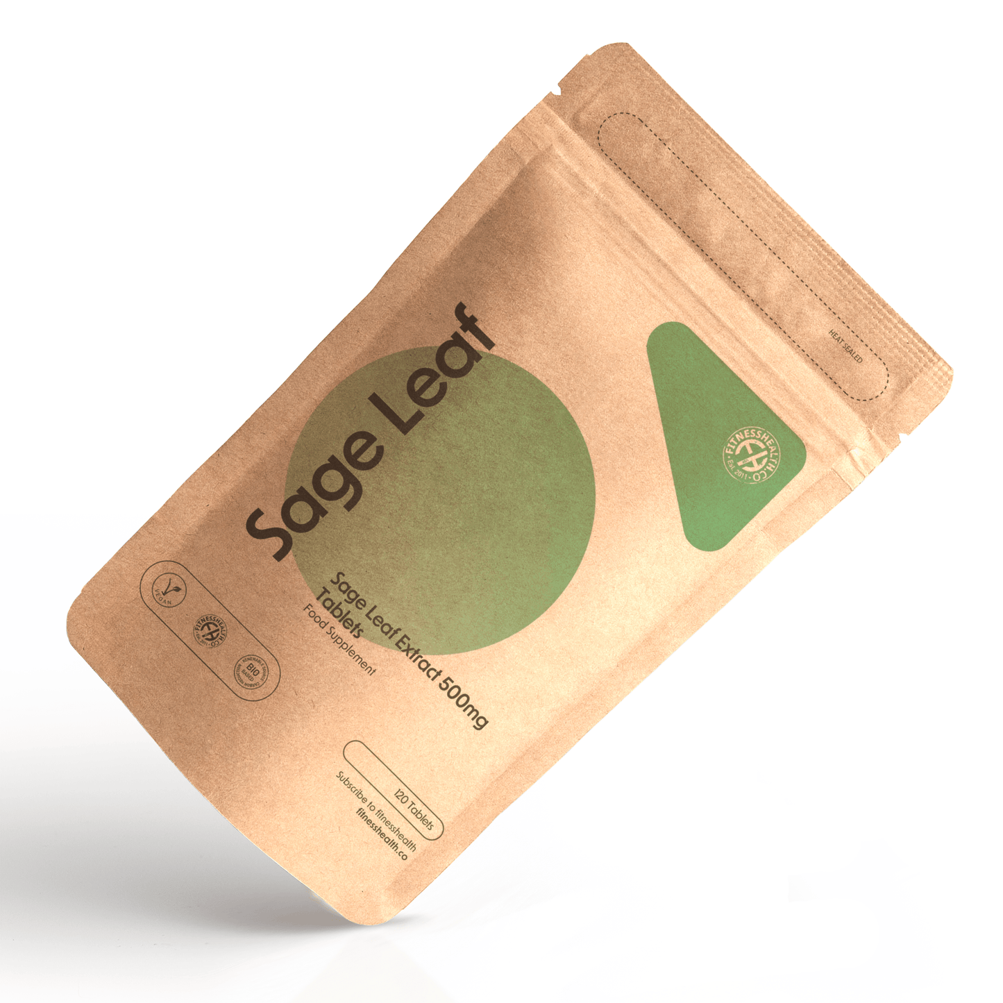 Sage Leaf Tablets 500mg - Menopause Symptom Relief Perimenopause - Vegan - Fitness Health