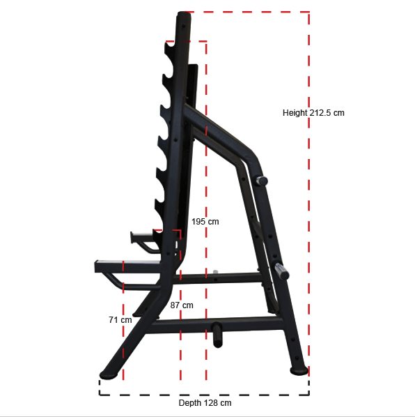 Gym Gear Pro Series Squat Rack - Fitness Health