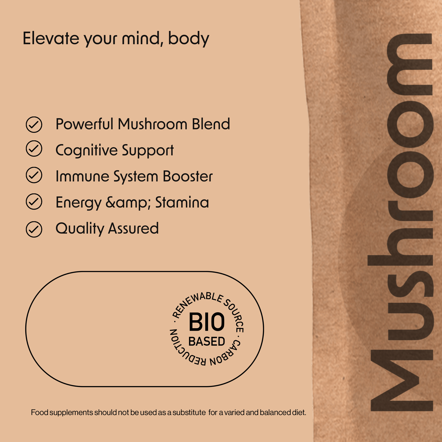 Super Mushroom Complex Capsules Nootropic Blend - Fitness Health