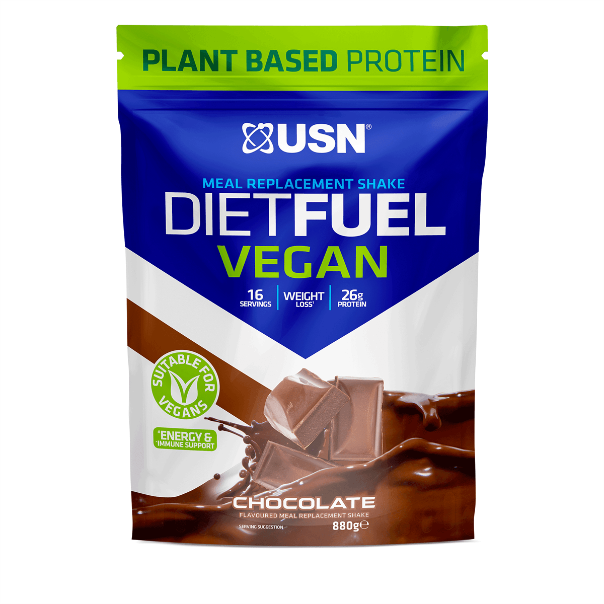 USN Diet Fuel Vegan 880g Plant Based - Fitness Health