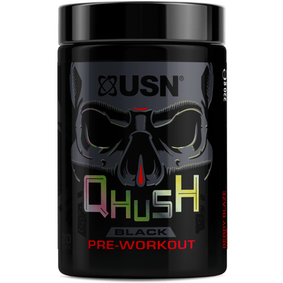USN Qhush Black 220g Berry Blaze - Fitness Health
