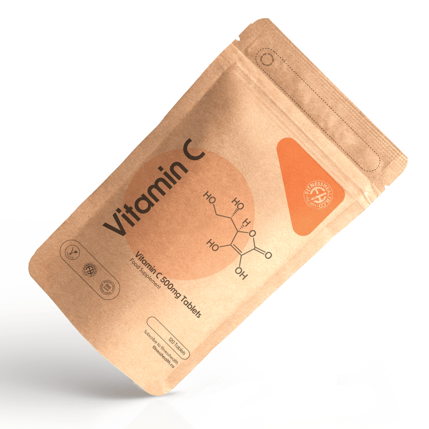 Vitamin C 500mg Tablets - Ascorbic Acid - Immune Support - Fitness Health