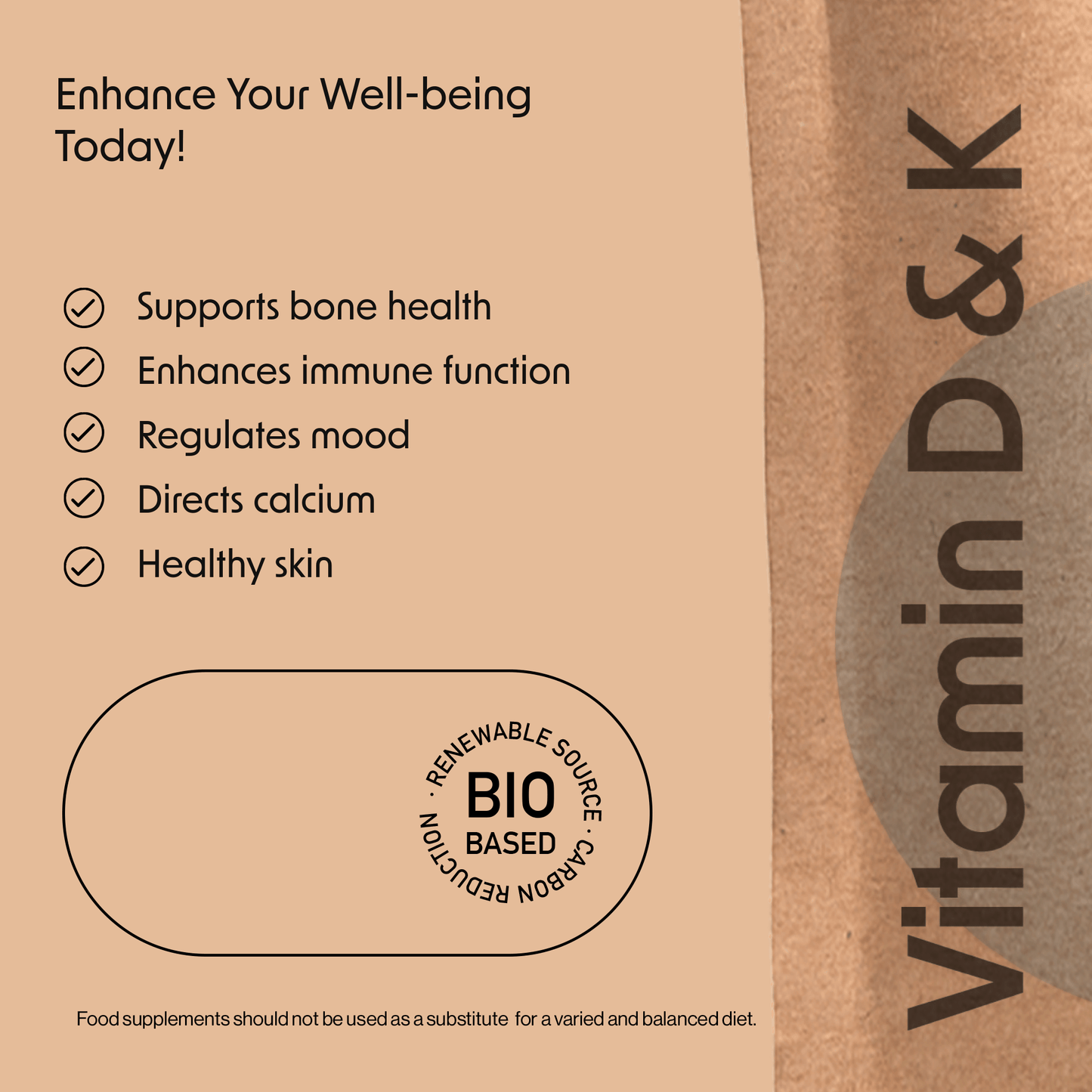VITAMIN D3 4000iu & K2 100mcg Tablet - Fitness Health