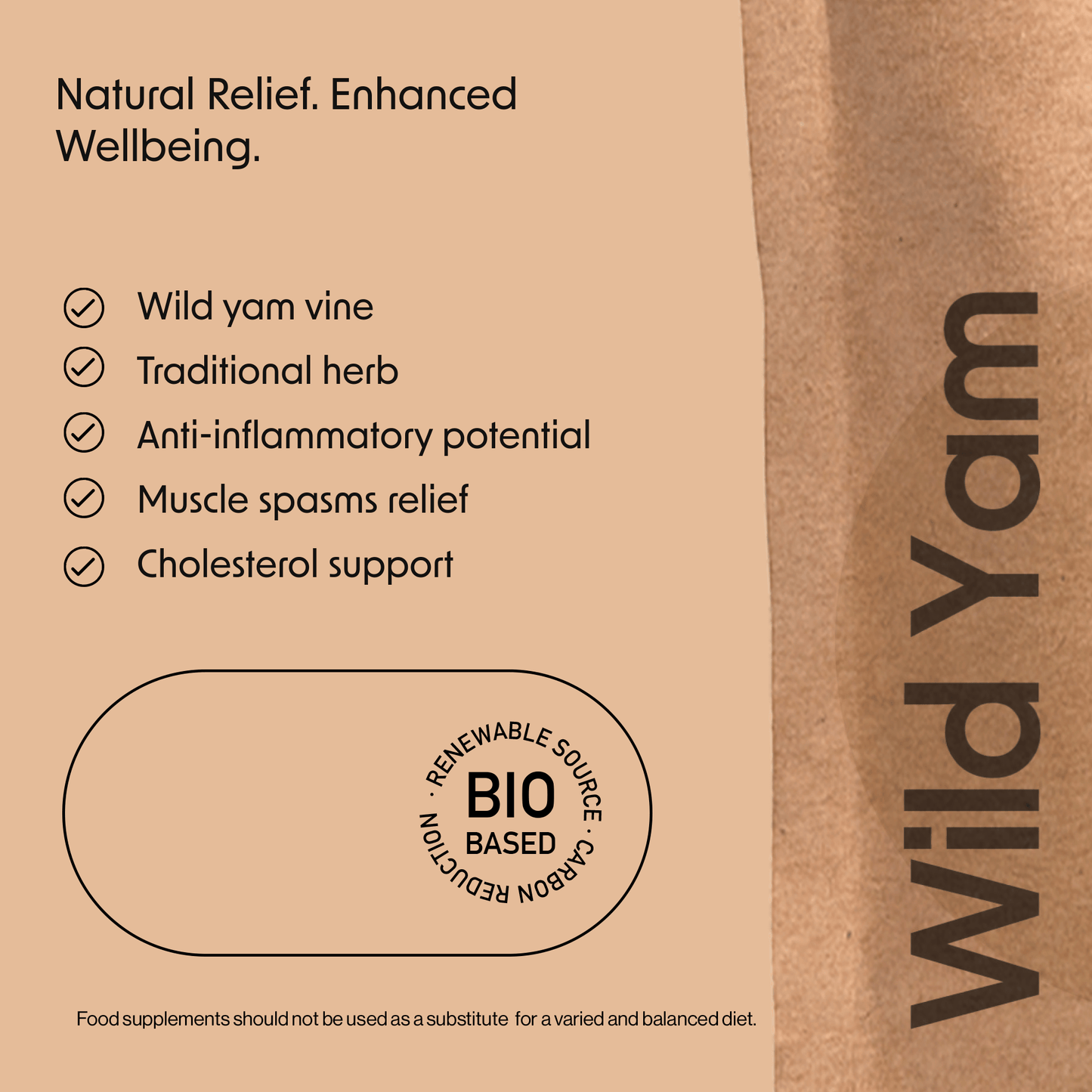 Wild Yam 500mg tablets - Fitness Health