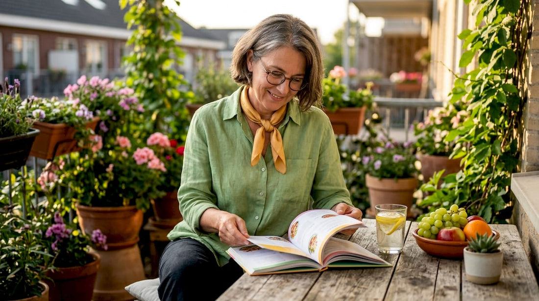 Nutritionist reviewing metabolism energy guidebook