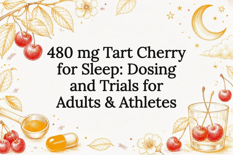 Decorative tart cherry sleep title card