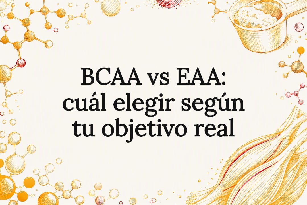Tarjeta ilustrativa sobre BCAA y EAA