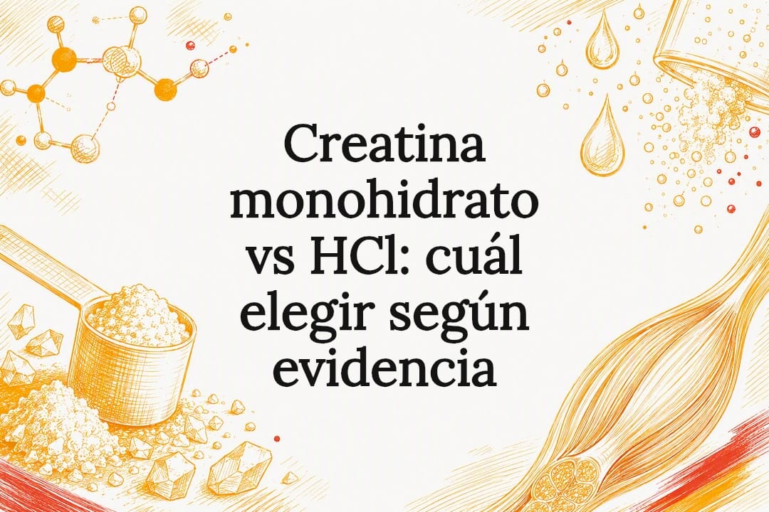 Ilustración comparativa de la creatina
