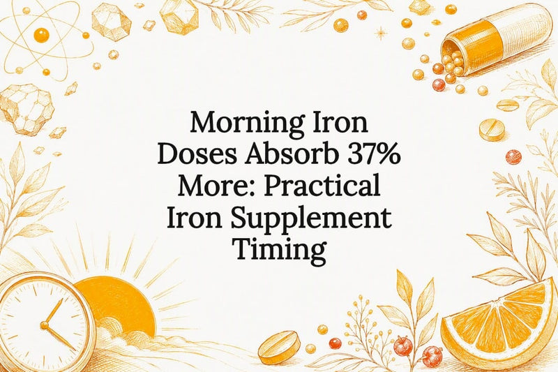 Decorative iron timing title card illustration