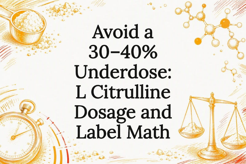 Decorative L-citrulline dosage title card