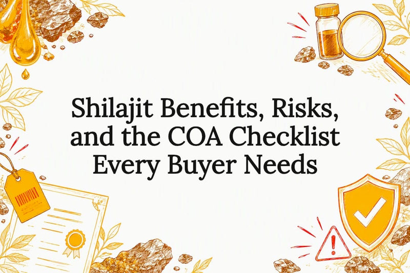 Shilajit safety and testing title card
