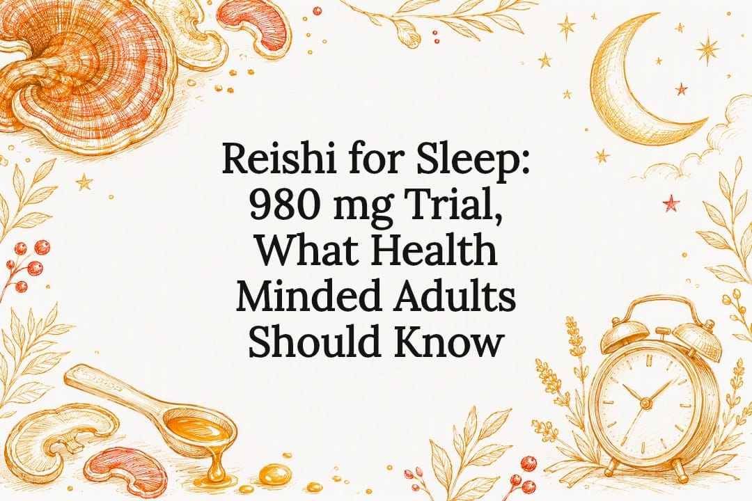 Reishi mushroom and moon sleep title card