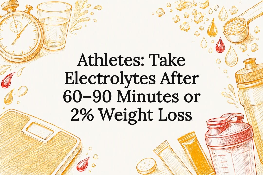 Electrolyte timing article title card