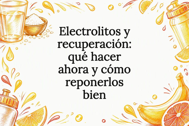 Tarjeta ilustrada sobre electrolitos y recuperación