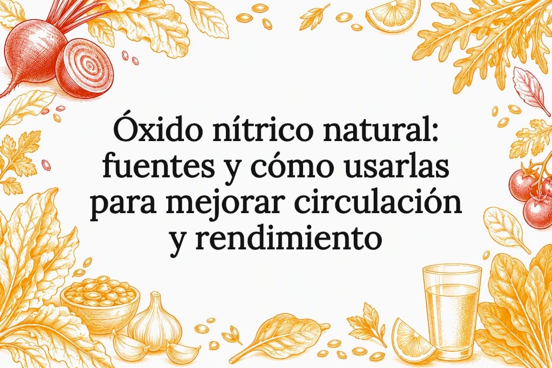Ilustración botánica para portada sobre óxido nítrico natural
