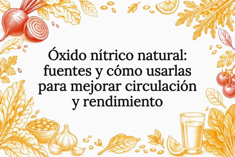 Ilustración botánica para portada sobre óxido nítrico natural