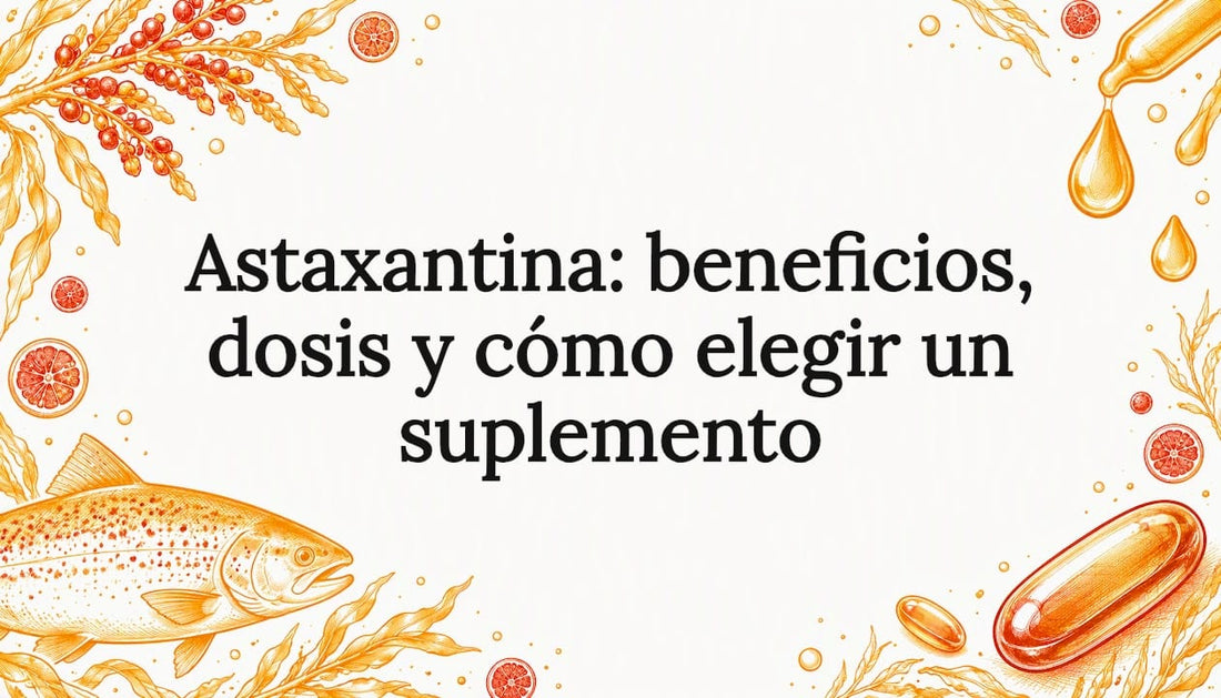 Tarjeta ilustrativa sobre la astaxantina