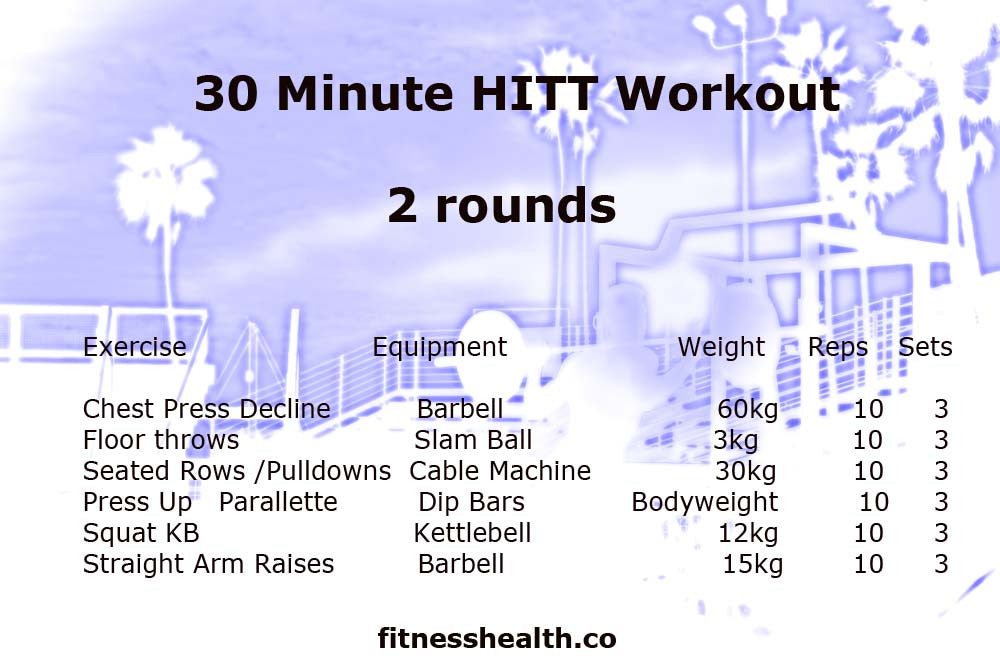 30 Minute HITT Workout 2 Workout - Fitness Health 