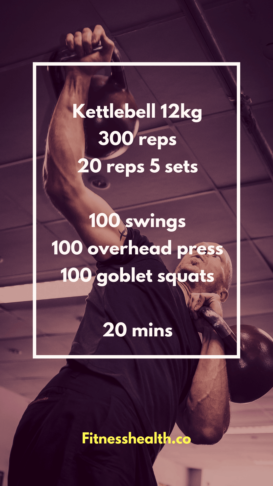 300 REP Kettlebell 20 minute blast Fitness Health