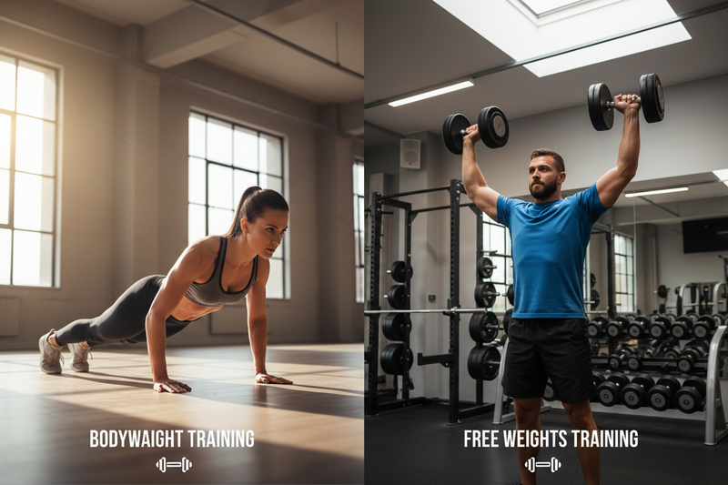 Bodyweight vs. Free Weights: Which Training Style Is Better for Your Goals?