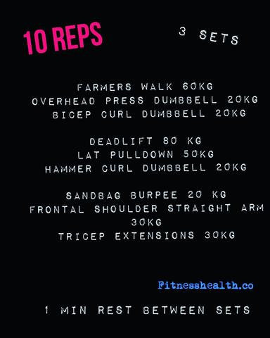 Fitnesshealth.co full body workout strength training