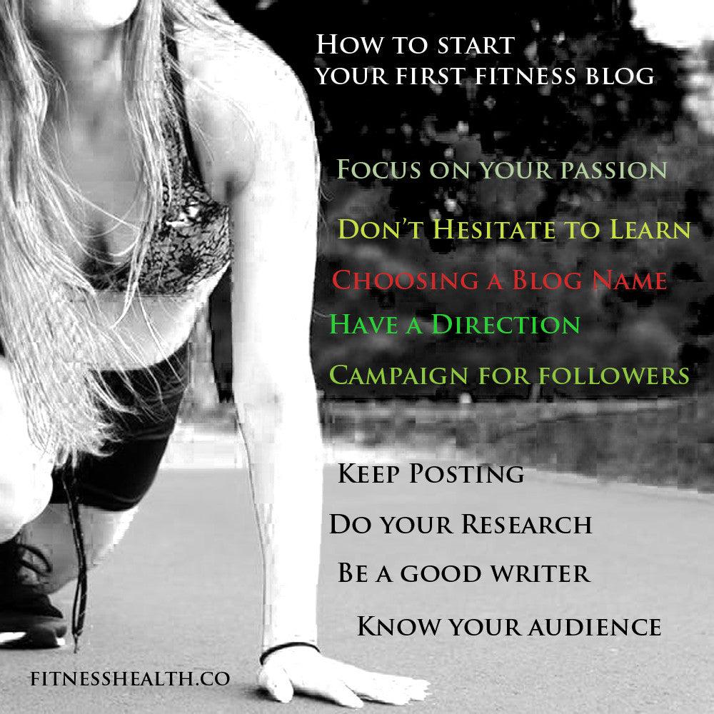 How to start your first fitness blog - Fitness Health 