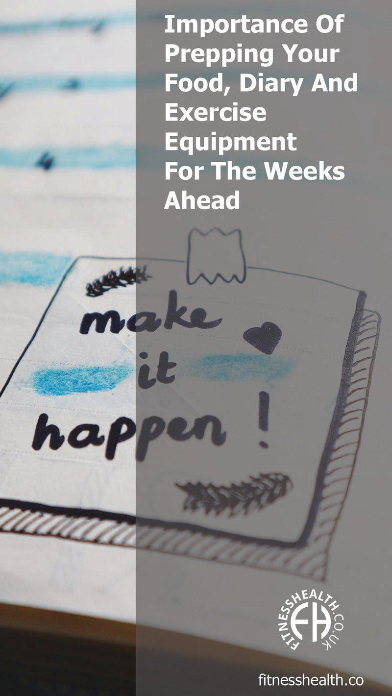 Importance Of Prepping Your Food, Diary And Exercise Equipment For The Weeks Ahead - Fitness Health 
