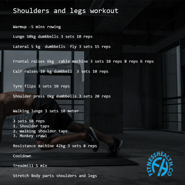 Shoulders and legs workout - Fitness Health 