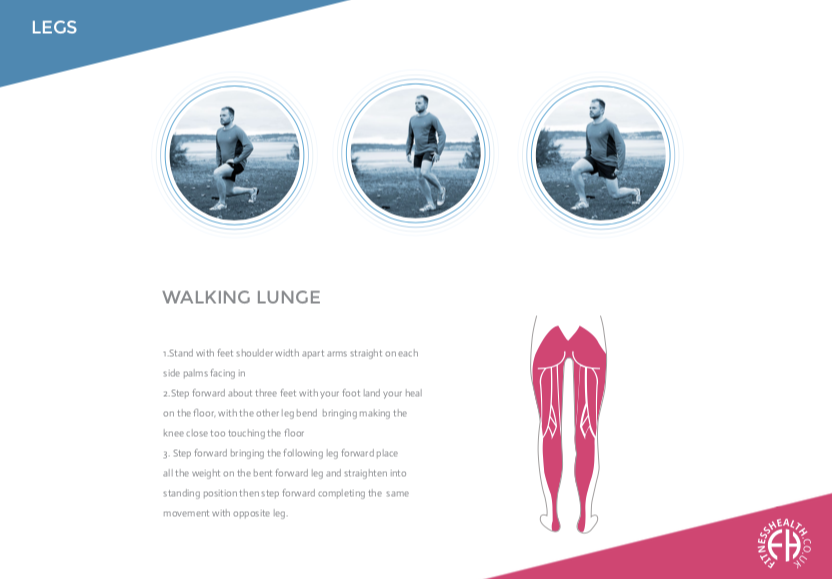 WALKING LUNGE - Fitness Health 