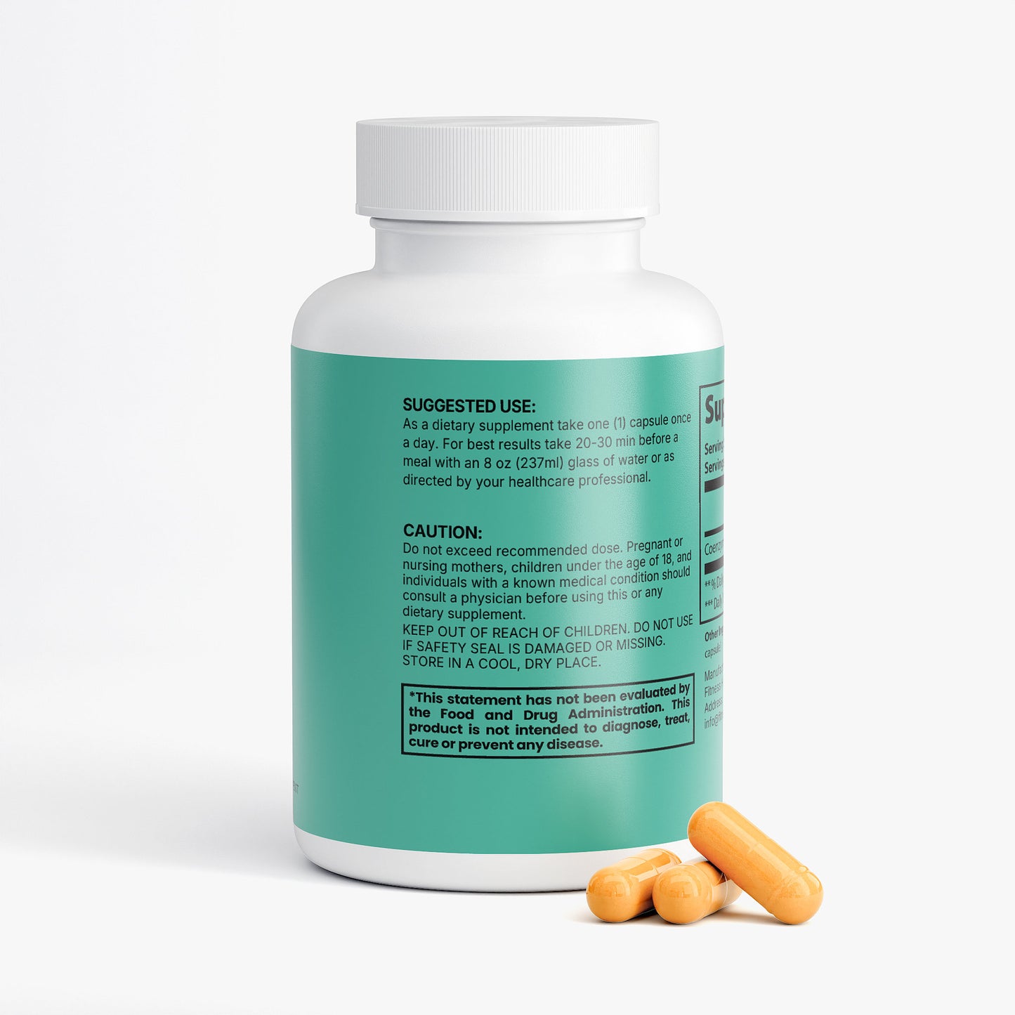 CoQ10 200mg - Ubiquinone Capsules - Energy + Antioxidant Support Formula *