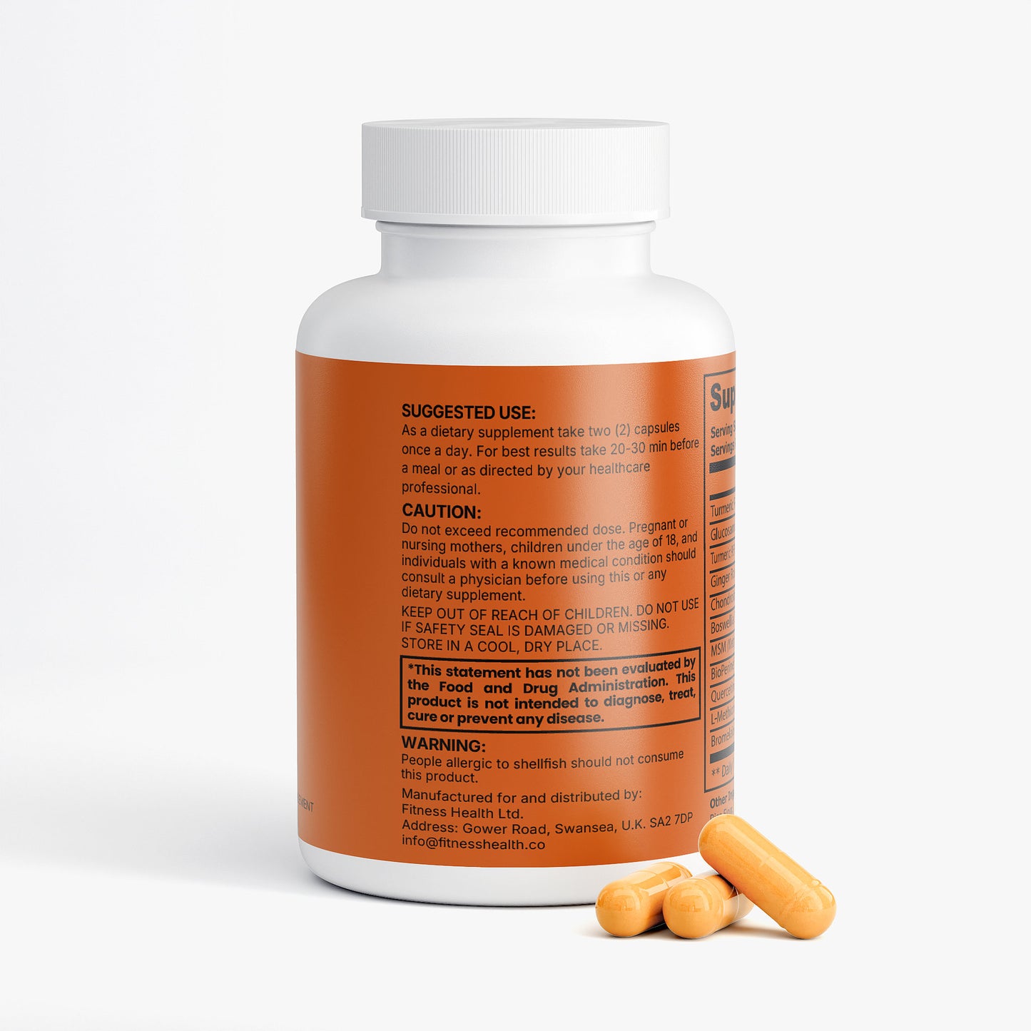 Platinum Turmeric Complex - Curcumin + Glucosamine - Joint Mobility Formula *