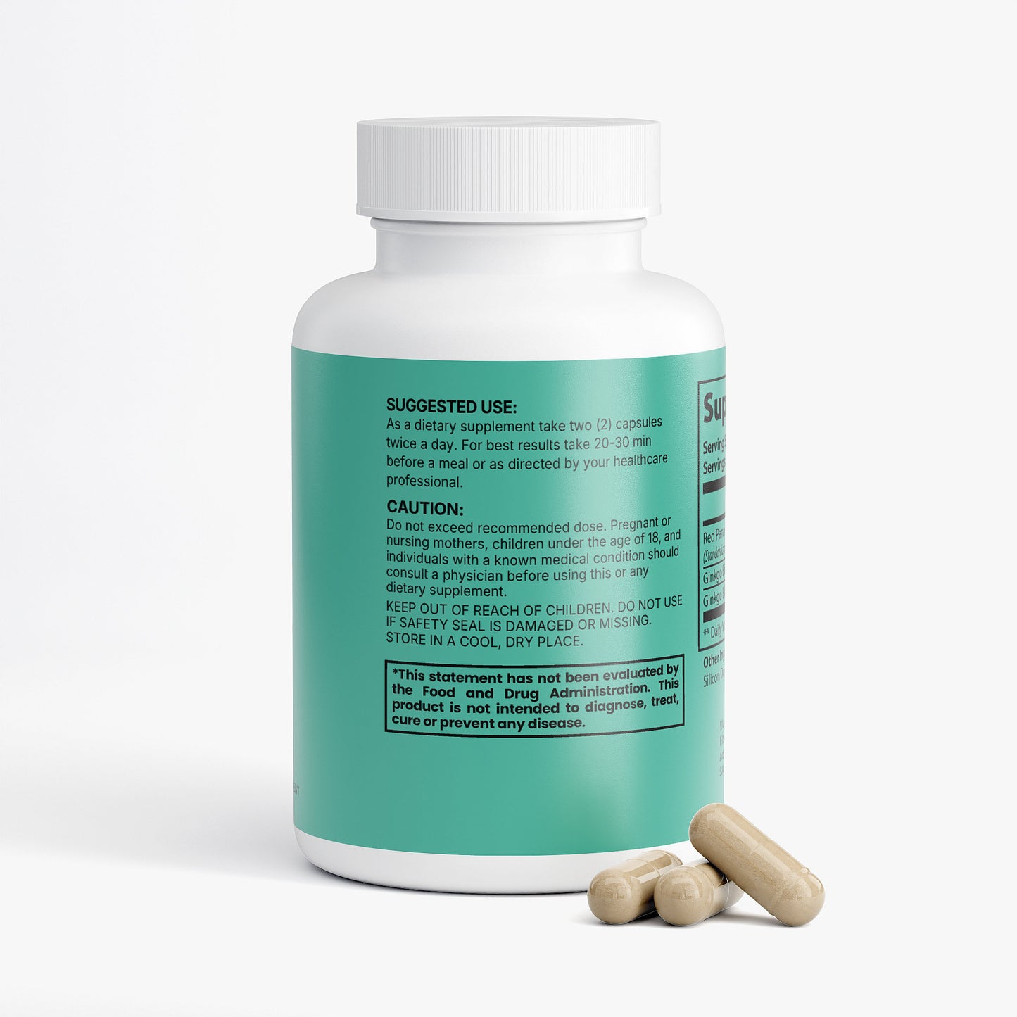 Ginkgo Biloba + Ginseng - Mental Clarity - Energy + Focus Formula *
