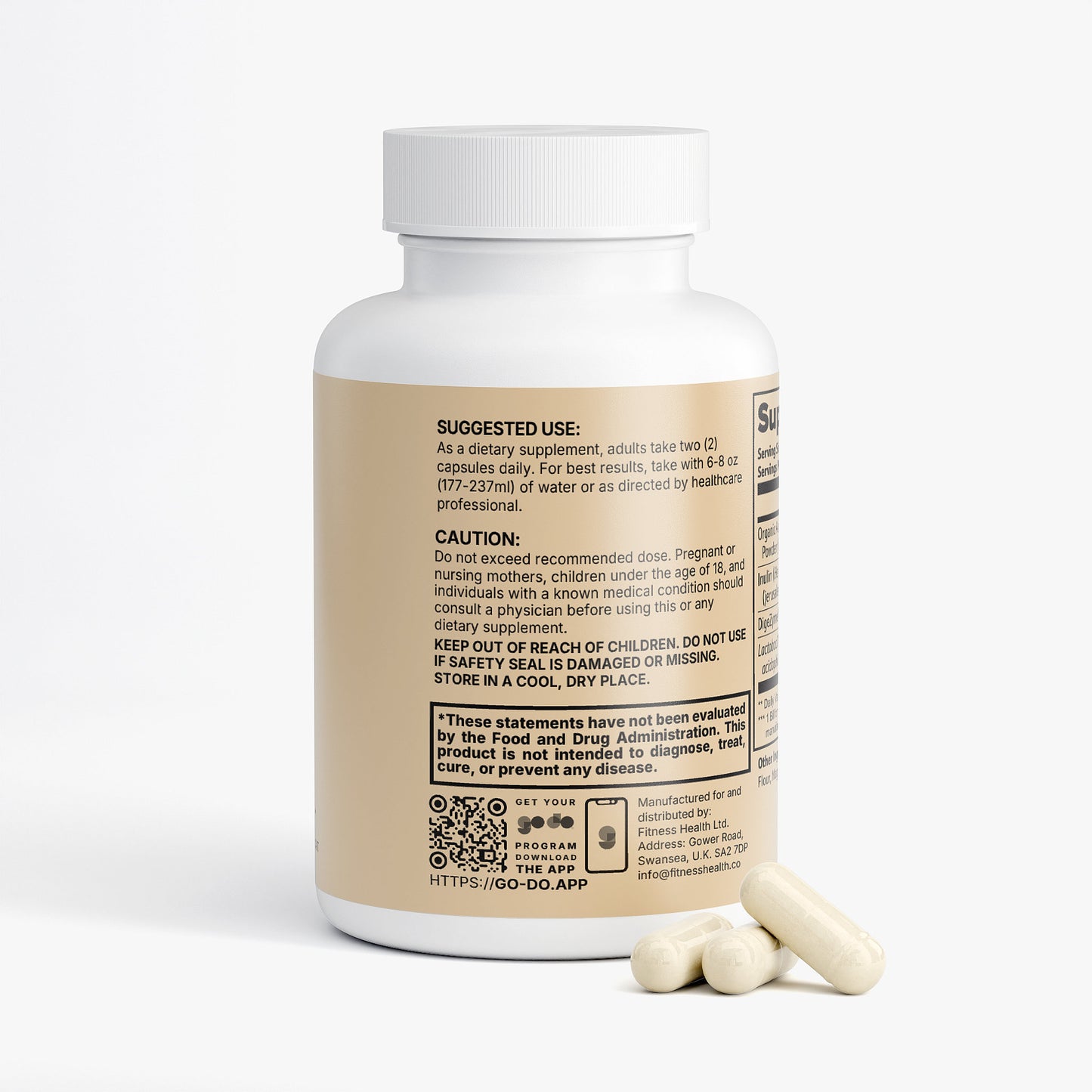 Gut Health Complex - Apple Cider Vinegar + Probiotics + Enzymes - Digestive Formula *