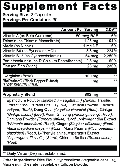 Female Enhancement Formula - 15 Herbs + Vitamins - Energy + Balance Support *