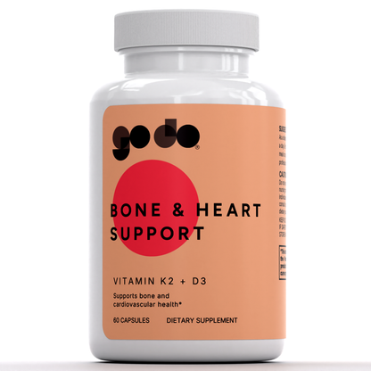 Bone & Heart Support - Vitamin D3 + K2 Complex - Calcium Absorption Formula *