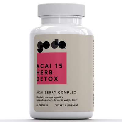 Acai Max Detox - 15 Herb Cleanse - Digestive + Internal Support Formula *