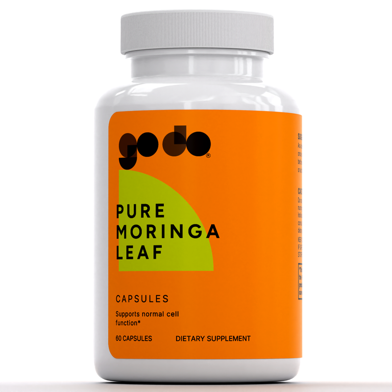Organic Moringa Leaf Capsules - Pure Plant Superfood - Vegan Nutrition Support *
